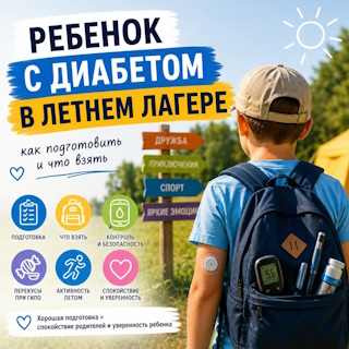 Ребенок с диабетом в летнем лагере